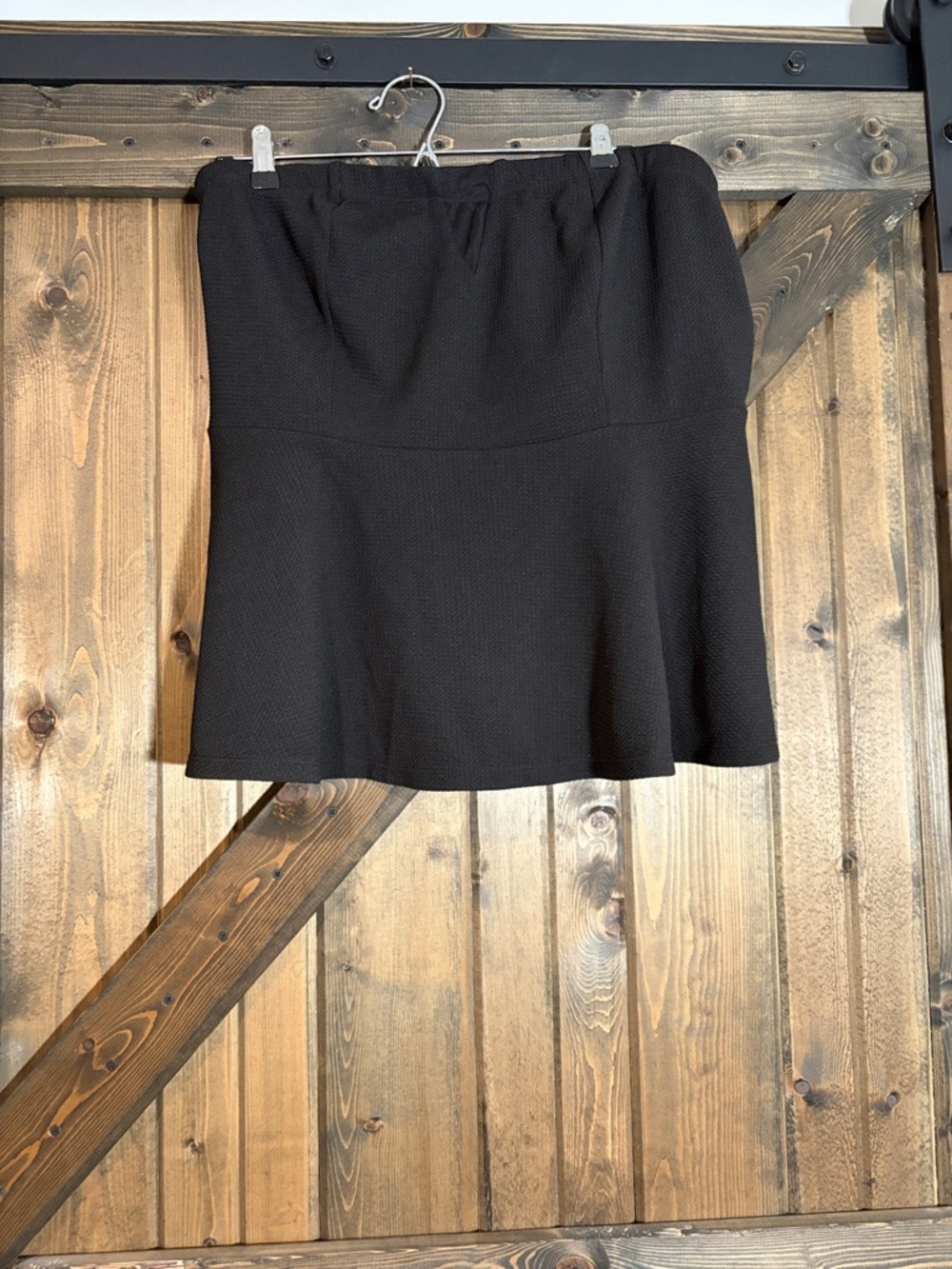 MXM Black Mini Flared Skirt
